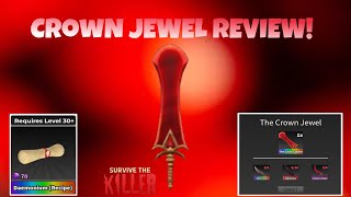 CROWN JEWEL REVIEW👑  Roblox Survive The Killer🔪 [upl. by Rafat72]