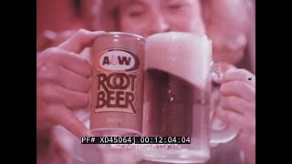 1970s AampW ROOT BEER SODA amp SUGAR FREE ROOT BEER DIET SODA quotFROSTY MUG TASTEquot XD45064j [upl. by Zerk]