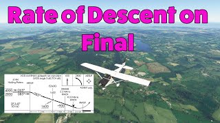 Calculating the Rate of Descent Required for the 34 Degree Approach [upl. by Cousin]