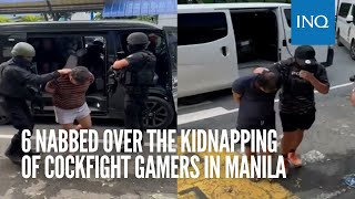 6 nabbed over the kidnapping of cockfight gamers in Manila [upl. by Norward1]