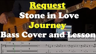 Stone in Love Bass Cover and Lesson Request [upl. by Inva953]