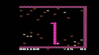 Atari 7800 Emulated Worm Slow Short All 2030 points [upl. by Shewmaker]