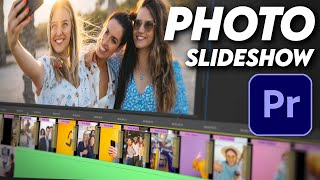 Create A Simple Photo Montage Slideshow Quickly  Premiere Pro [upl. by Ynalem473]