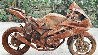 Fully restoration old rusty YAMAHA R1 racing moto [upl. by Vijnas]