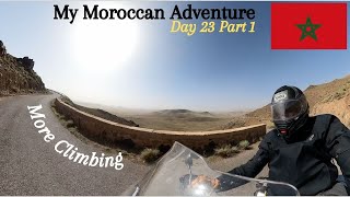 Day 23 part 1 of my 6 week solo motorcycle tour of Morocco [upl. by Ateekan552]