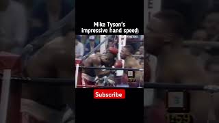 Mike Tysons Hand Speed 🥊 boxing sports subscribe miketyson fast fighting [upl. by Nelie73]