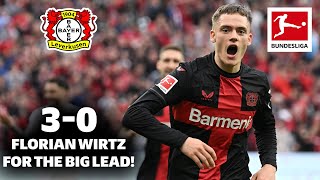 FLORIAN WIRTZ WONDERGOAL  Leverkusen With One Hand on the Bundesliga Title 🏆⚽️ [upl. by Ednargel]