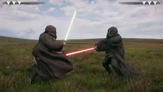 What A Realistic Lightsaber Duel Might Look Like  Hellish Quart [upl. by Adnoloy]