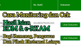 Cek Isian EDM dan eRKAM Setiap Madrasah Dari Akun Kabupaten Kota dan Pihak Eksternal Lainnya edmv2 [upl. by Kendre]