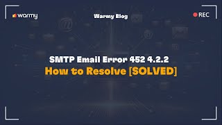 SMTP Email Error 452 422  How to Resolve SOLVED [upl. by Korry239]