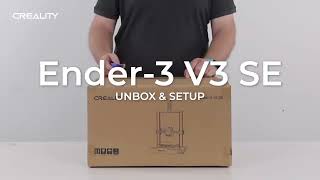 Creality Ender3V3 SE Unboxing and First Printing [upl. by Olracnaig]