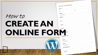 How to Create an Online Application Form in WordPress  WPForms Tutorial [upl. by Afatsum]