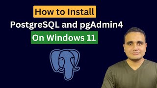 How to Install PostgreSQL and pgAdmin4 on Windows 11  PostgreSql Installation [upl. by Huxley]