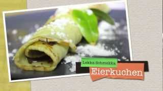 Rezept zum Eierkuchen machen  Einfach und Lekka [upl. by Araiet]