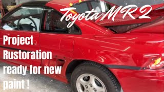 Toyota Mr2 Project Rustoration ready for new paint job [upl. by Trillbee]