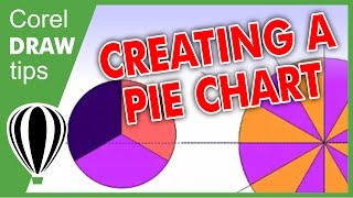 Creating a pie chart in CorelDraw [upl. by Pheni]