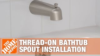 How to Fix a Leaky Bathtub Faucet  The Home Depot [upl. by Sarene144]