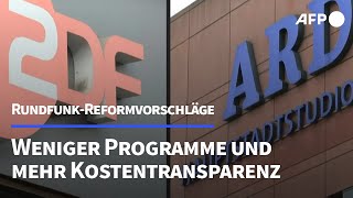 Das sind die Reformpläne für den öffentlichrechtlichen Rundfunk  AFP [upl. by Atekahs]