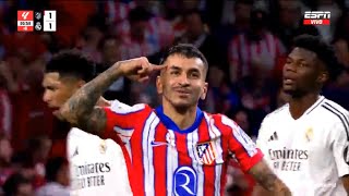 Gol de Angel Correa 906  Atletico Madrid vs Real Madrid 11  Resumen  LALIGA 20242025 [upl. by Ynnos]