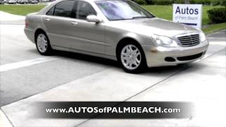 2003 MercedesBenz S500 Desert Silver Metallic Autos of Palm Beach A2819 [upl. by Nayra391]