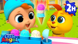 Whats Bingos Favorite Ice Cream 🍦 Little Angel Nursery Rhymes amp Kids Songs  Bingo and Baby John [upl. by Aicilihp816]