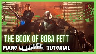 🟢The Book of Boba Fett EASY Piano Tutorial 🎹 Boba Fett Theme The Mandalorian [upl. by Itsur335]