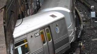 R46 R and R68 D Trains At 4th Ave36th St Portal via West End [upl. by Deryl]