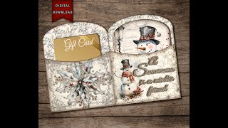 Create this Printable Gift Card Holder Folio [upl. by Jules]