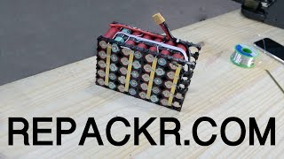 Make Matched 18650 DIY Powerwall Modules using Builder tool rePackrcom [upl. by Petie69]