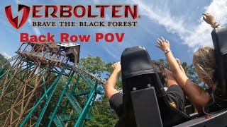 Verbolten Back Row POV  Busch Gardens Williamsburg [upl. by Notsuh980]