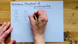 Draw the Resonance Structures of pnitroaniline [upl. by Nebeur957]