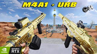 M4A1  URB 34 kill solo vs squad Blood strike max graphic rtx 2060 [upl. by Grunenwald]