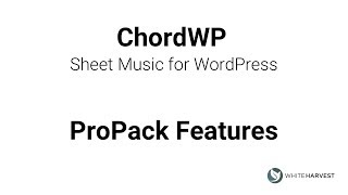 ChordWP ProPack  Transpose Download and Share Lyrics and Chords [upl. by Grantley]