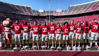 Ohio State celebrates win vs Marshall with Carmen Ohio [upl. by Oigaib828]