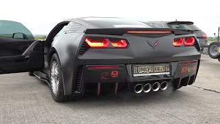 1200HP Chevrolet Corvette C7 Z06  Brutal Sounding V8 amp Drag Racing [upl. by Templa137]