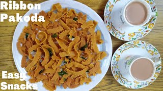 Evening Tea Time Snack Recipe  Snacks Time Recipe  Quick Ribbon Pakoda Recipe shorts [upl. by Roarke]