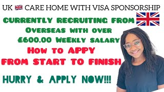 UK CARE HOME WITH VISA SPONSORSHIP CURRENTLY RECRUITING HEALTHCARE ASSISTANT AND CARER FROM OVERSEAS [upl. by Glennie]