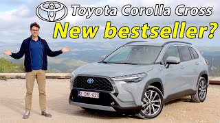 Toyota Corolla Cross driving REVIEW  the new baby RAV4 [upl. by Illene]