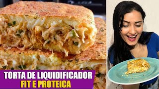 Torta de frango de liquidificador Simples Fit  Sem farinha de trigo rápida e fácil [upl. by Esnahc699]