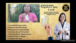 NEGATIVE ION CARD HEALTH TESTIMONY [upl. by Epp]