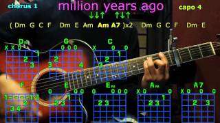 Million years ago adele guitar chords [upl. by Nivert135]