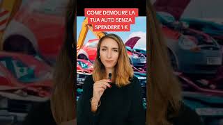 Come demolire lauto senza spendere 1 € demolizioneauto [upl. by Hardej]