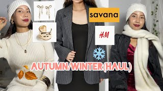 SAVANA and HampM Haulwarm clothesampaccessoriesAutumnWinter collection [upl. by Novart]