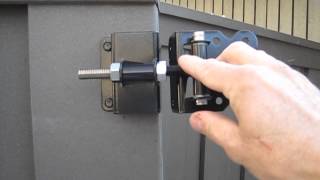 Trex Gate Installation  Adjusting gate hinges [upl. by Suirada]