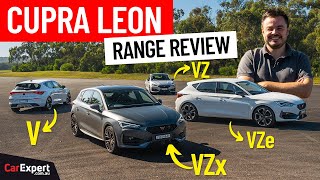 Cupra Leon V v VZe v VZ v VZx review inc 0100 amp sound test [upl. by Sievert]