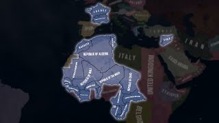 What If France Holy Romanized in WW2  HOI4 Timelapse [upl. by Hainahpez456]