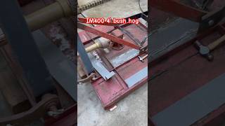 Patching a rusty bush hog with new metal IM 400 4’ rotary cutter bushhog tractor welding [upl. by Yttel94]