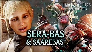 Dragon Age Inquisition  Trespasser  Serabas just like Saarebas Bull amp Sera hilarious banter [upl. by Enyawed]