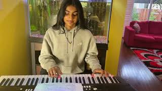 Kal No Haa No  Title Track  Keyboard  Luxsha Sugunan [upl. by Ahsinod480]