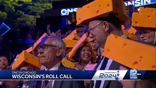 Evers stumbles over words during Wisconsin DNC roll call [upl. by Thurlough]